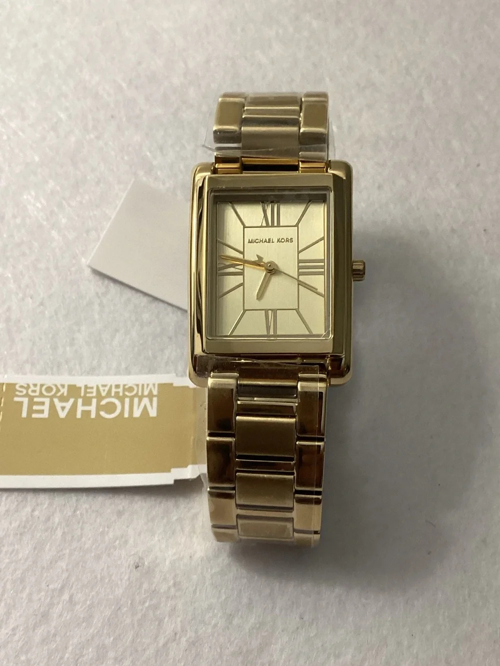 Michael Kors Essex Gold-Tone Stainless Steel Watch, 26x36mm